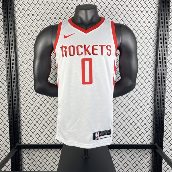 NBA Houston Rockets WESTBROOK#0 2018/19 White Association Edition Swingman Jersey S-XXL