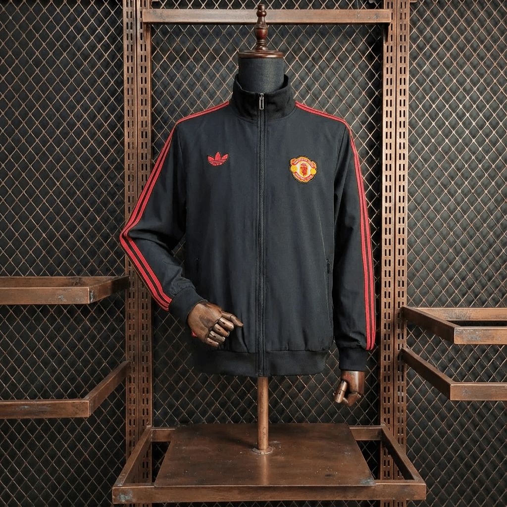2026 Manchester United Black Windbreaker Sport Unifom