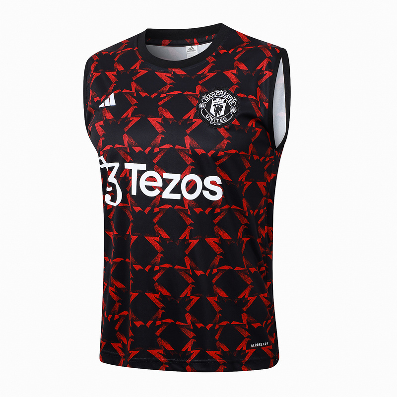 24/25 Manchester United Black red Training Set Shirt and Shorts