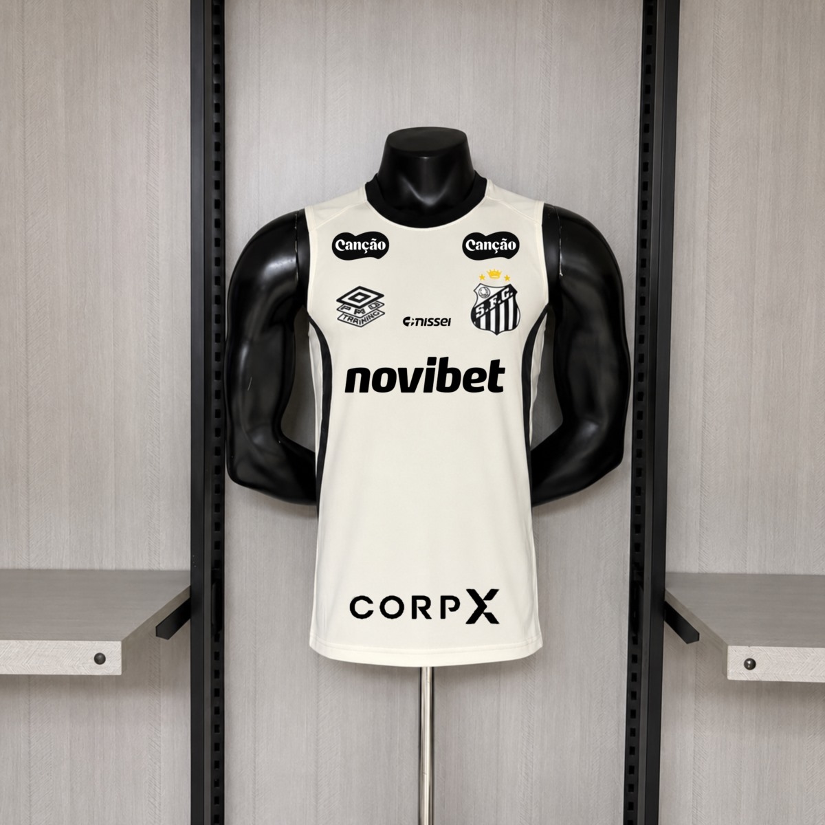 2026/27 Santos Training Beige Vest Fan Version
