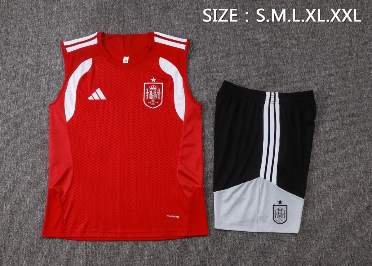 2026 Spain Red Training Set Shirt and Shorts