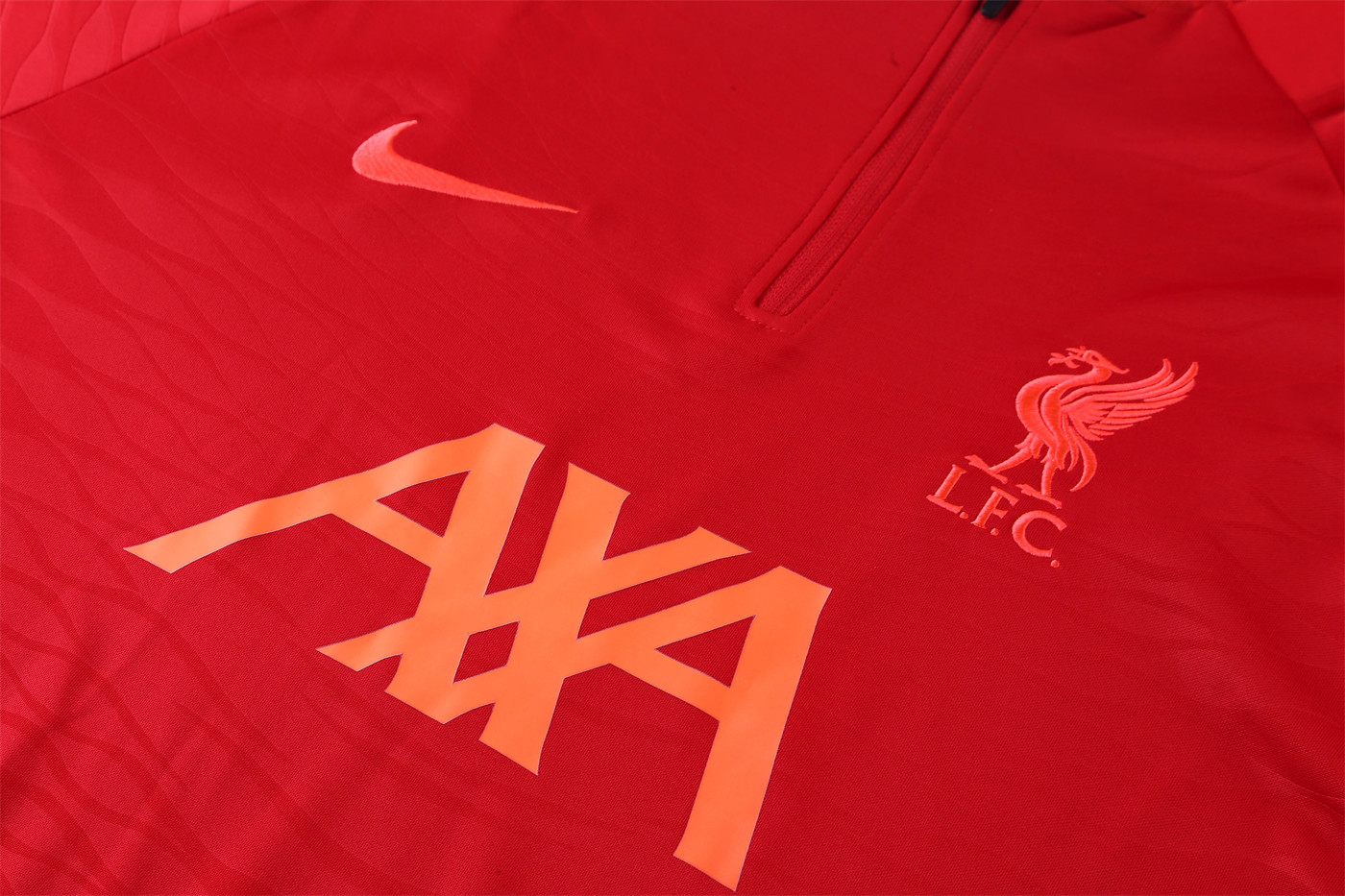 2021 Liverpool Red Long-sleeved half-pull training kit Football team kit