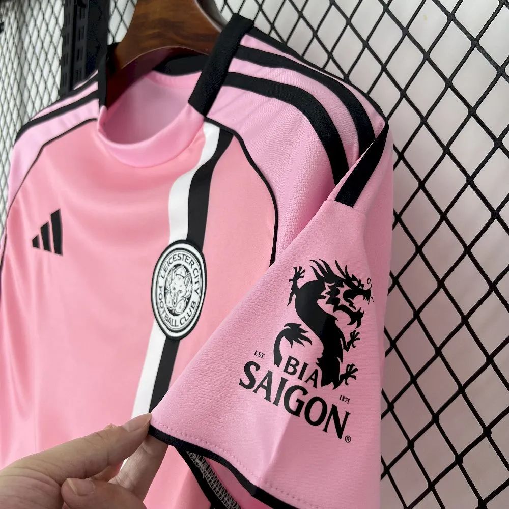 2025/26 Leicester City Away Pink Jersey Fan Version