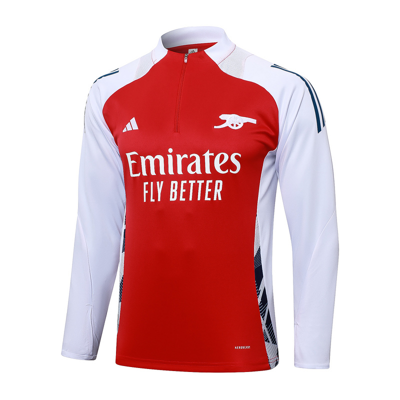 24/25 Arsenal Red Long-sleeved half-pull training kit Football team kit