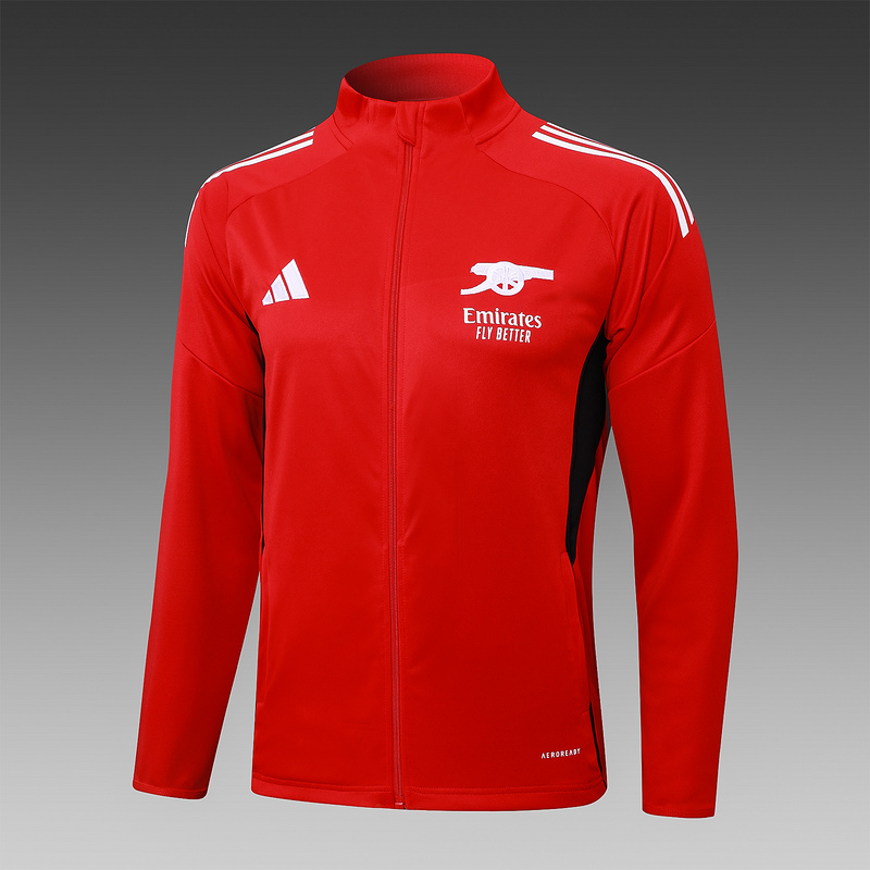 2025/26 Arsenal Red Jacket Training Suit Set Football Team Shirt Sports Fashion