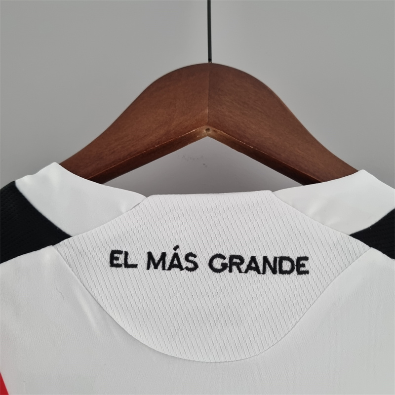Retro River Plate 09/10 Home Long Sleeve jersey Fan Version