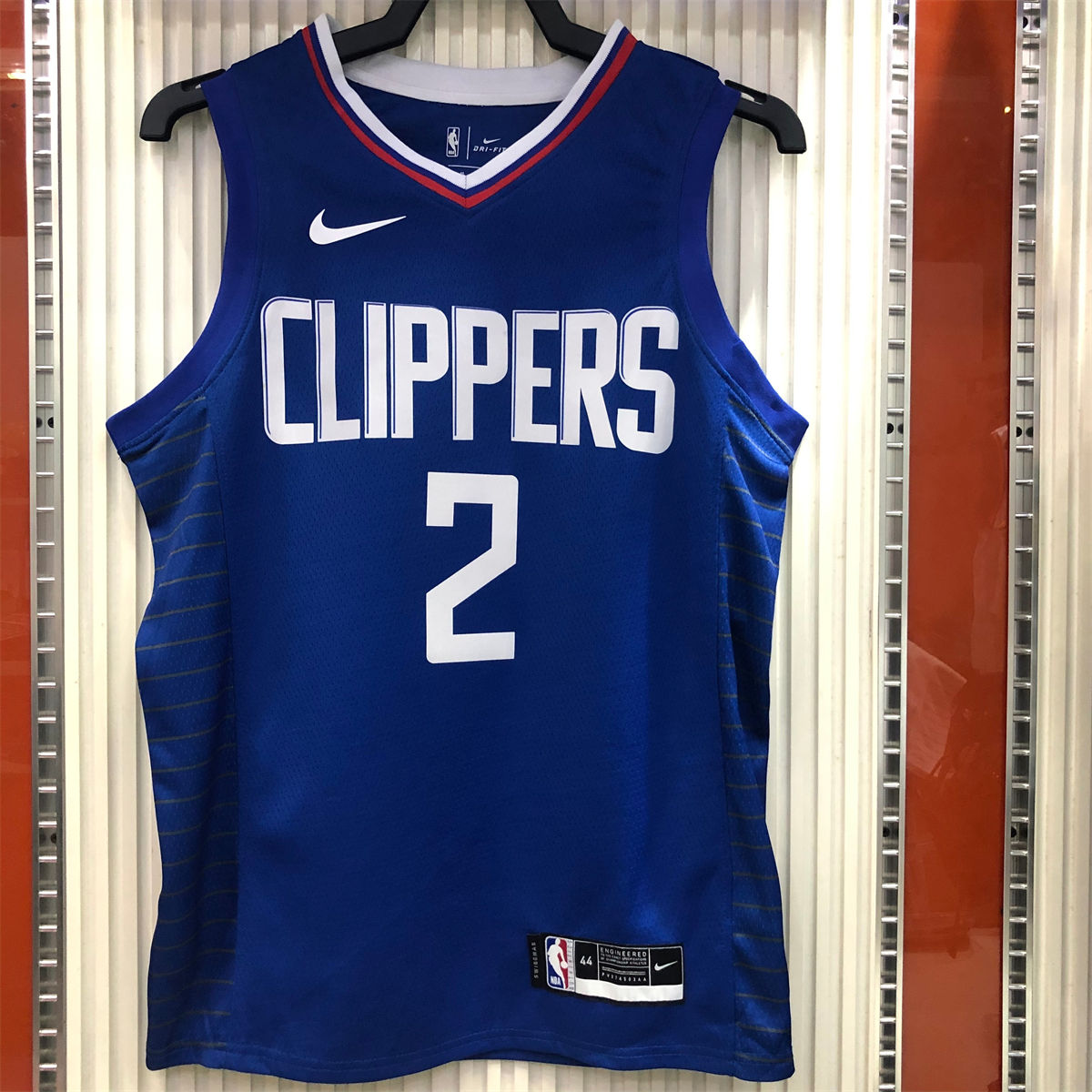 NBA Los Angeles Clippers V neck Blue Jersey LEONARD#2 S-XXL