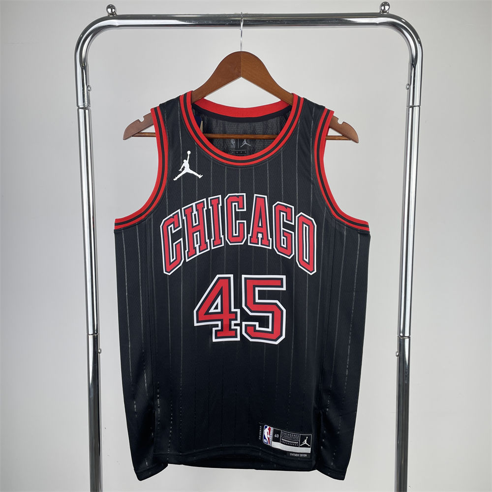 NBA Chicago Bulls Michael JORDAN#45 2022/23 Black JORDAN Edition Swingman Jersey S-XXL