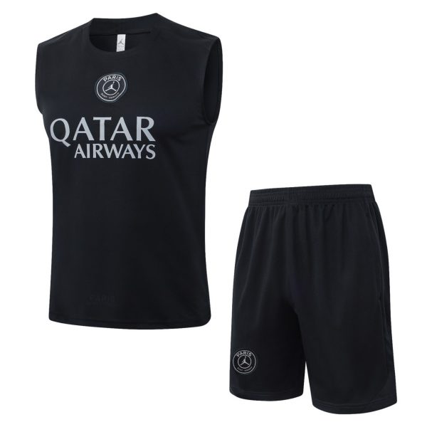 2026 PSG Black Training Set Shirt and Shorts