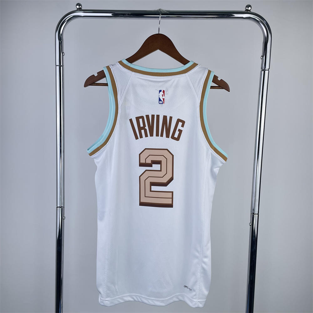 NBA Cleverland Cavaliers Round Neck White jersey IRVING#2 S-XXL