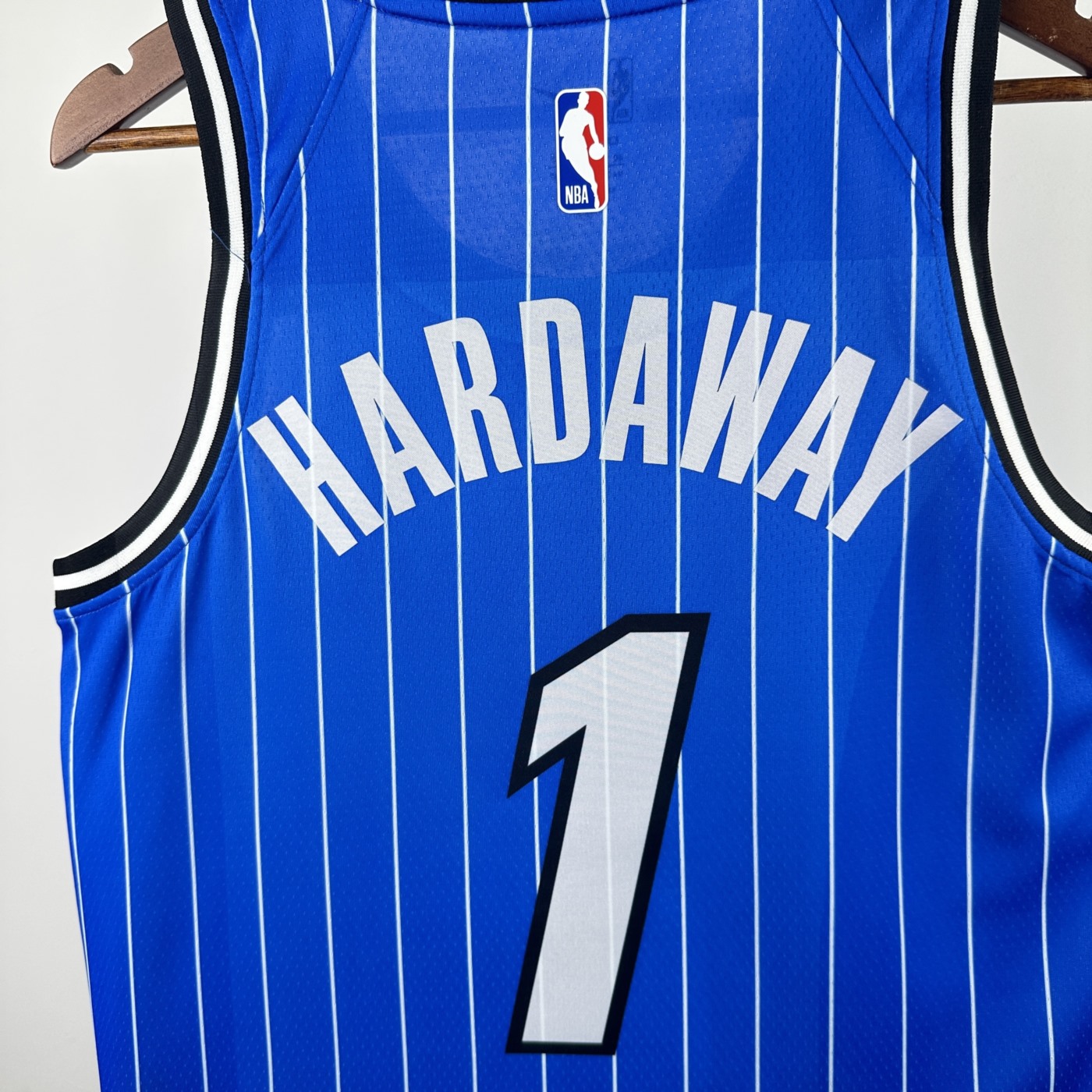 NBA Orlando Magic 2025/26 Round Neck Blue Jersey HARDAWAY#1 S-XXL