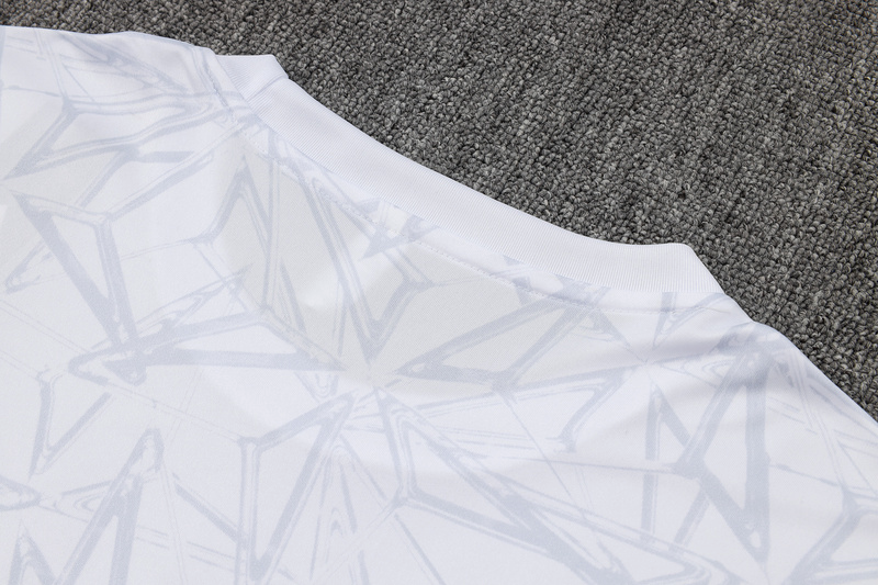 24/25 Real Madrid White Training Set Shirt and Shorts