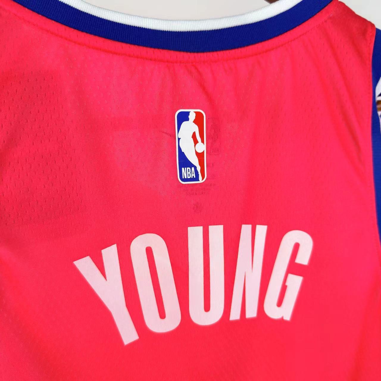 NBA Washington Wizards V-Neck Pink Jersey YOUNG#3