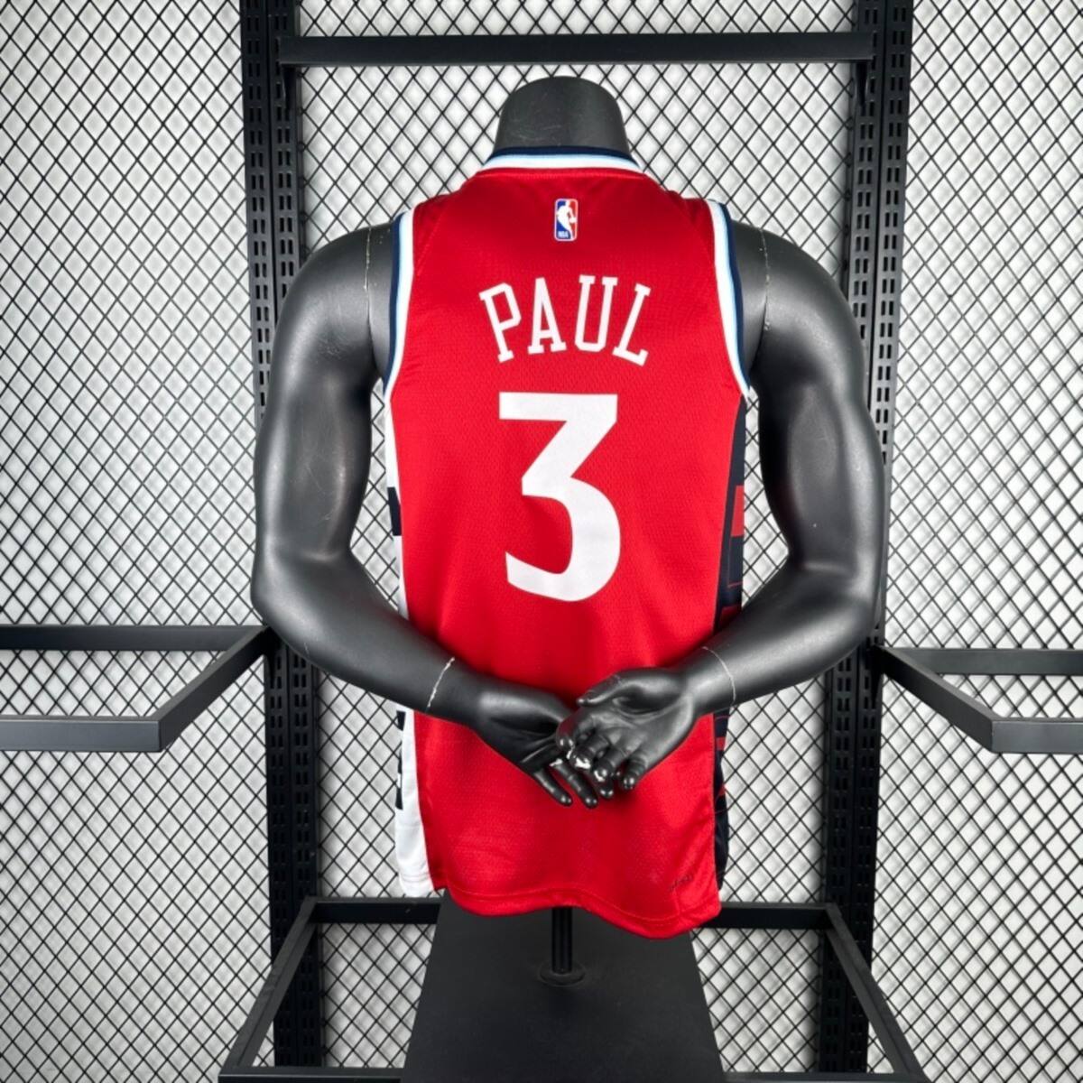 NBA Los Angeles Clippers 24/25 Round Neck JORDAN Edition Red Jersey PAUL#3 S-XXL