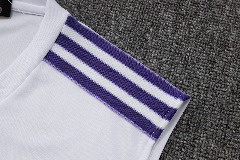 2025/26 Real Madrid White Training Set Shirt and Shorts