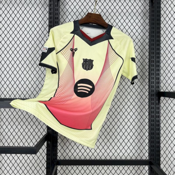 2025/26 Barcelona yellow pink special edition Jersey Fan Version