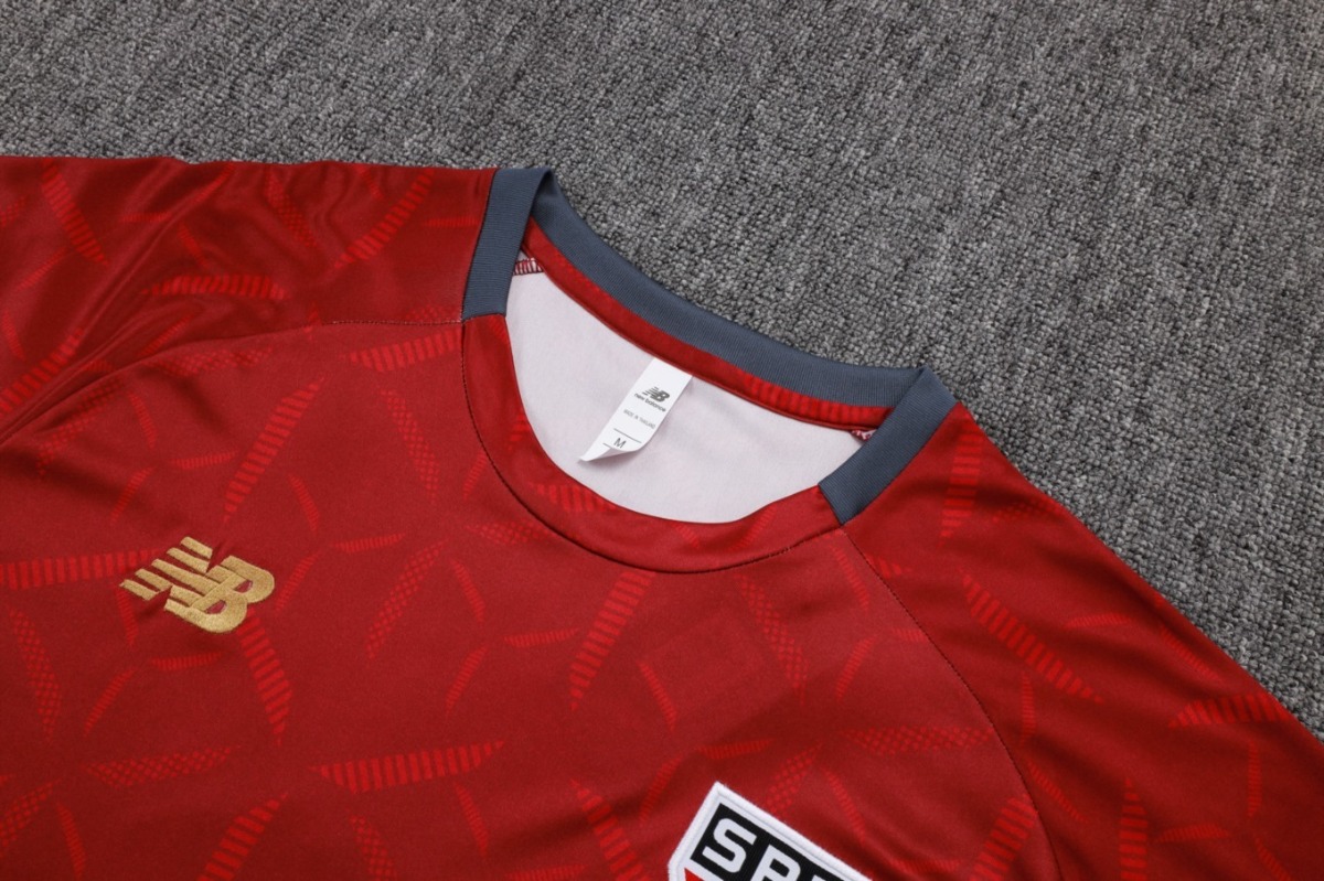 2026 Sao Paulo Maroon Training Set Shirt and Shorts
