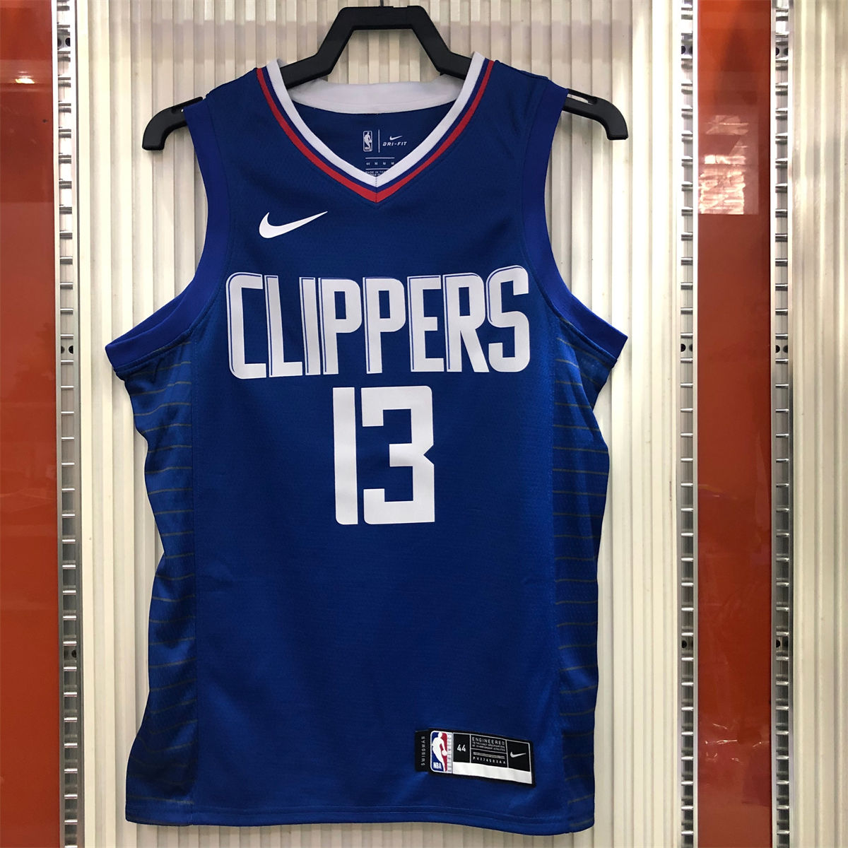 NBA Los Angeles Clippers V neck Blue Jersey GEORGE#13 S-XXL