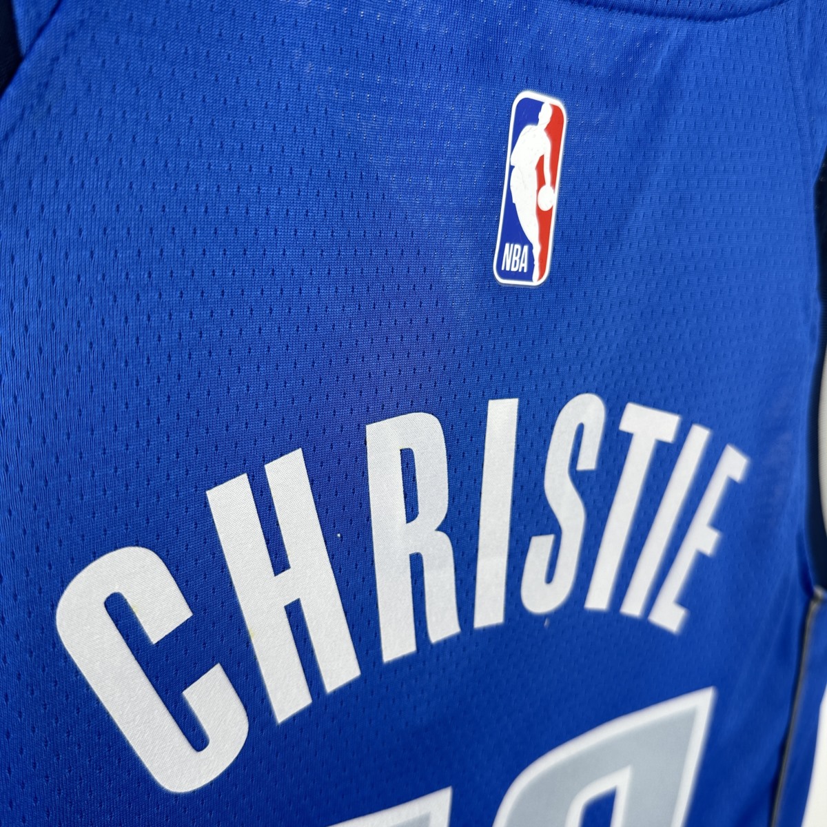 NBA Dallas Mavericks V-Neck Blue Jersey CHTISTIE#00 S-XXL