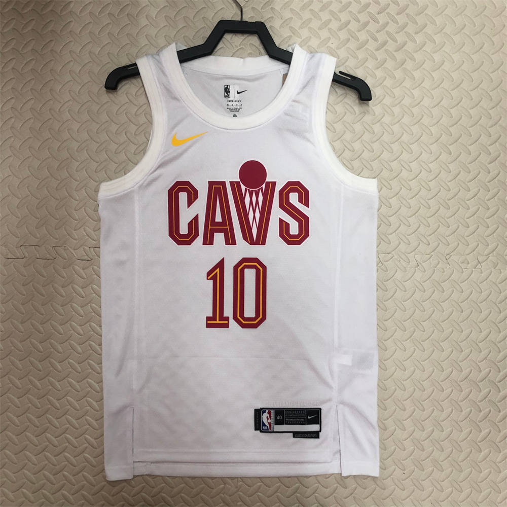 NBA Cleverland Cavaliers Round Neck White jersey GARLAND#10 S-XXL