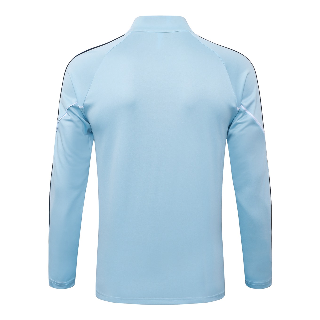 202526 Manchester City Light blue Long-sleeved half-pull training kit Football team kit