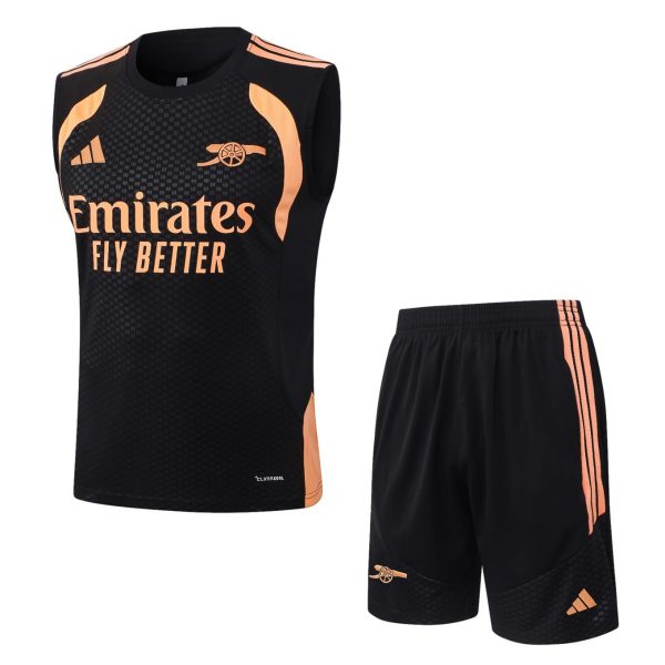 2026 Arsenal Black Training Set Shirt and Shorts