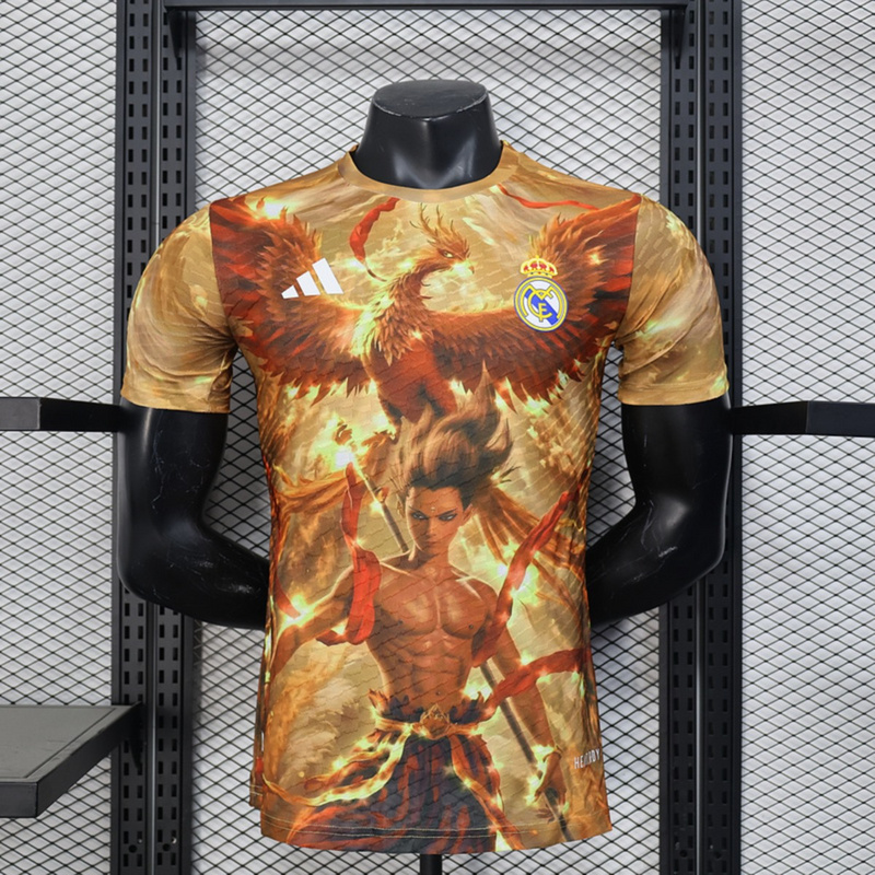 2025/26 Player Real Madrid Special Edition Gold jersey Player Version