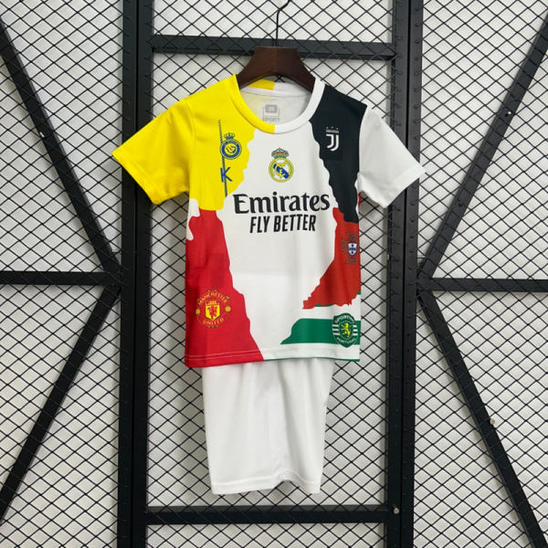 2025 Cristiano Ronaldo Commemorative Edition jersey Kid Kits Size 16-28