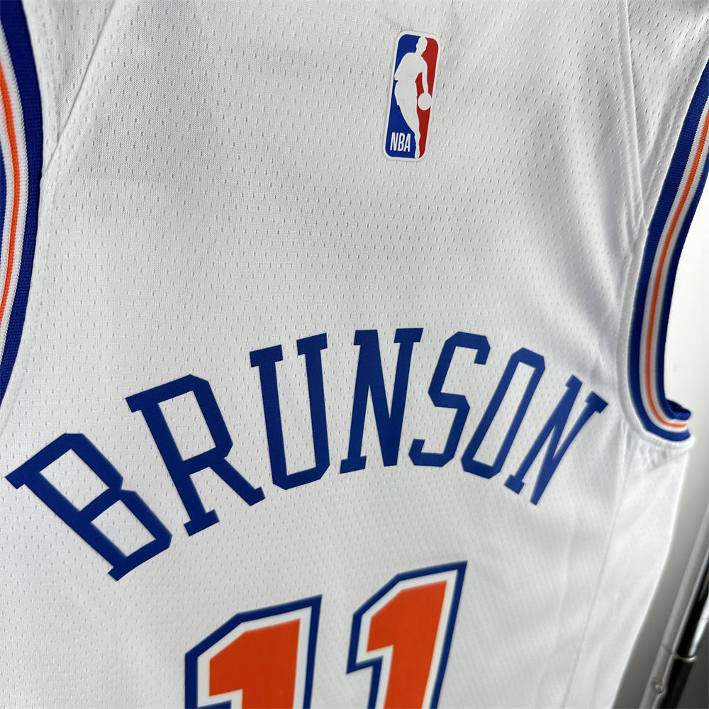 NBA New York Knicks 2019 Round Neck White jersey BRUNSON#11 S-XXL