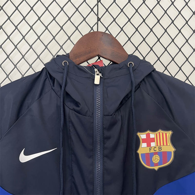 24/25 Barcelona Windbreaker White Sport Unifom jersey Sport Unifom