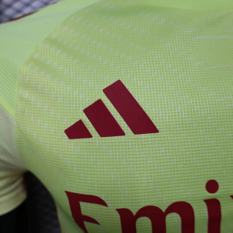 2025/26 Arsenal Yellow goalkeeper jersey Player Version