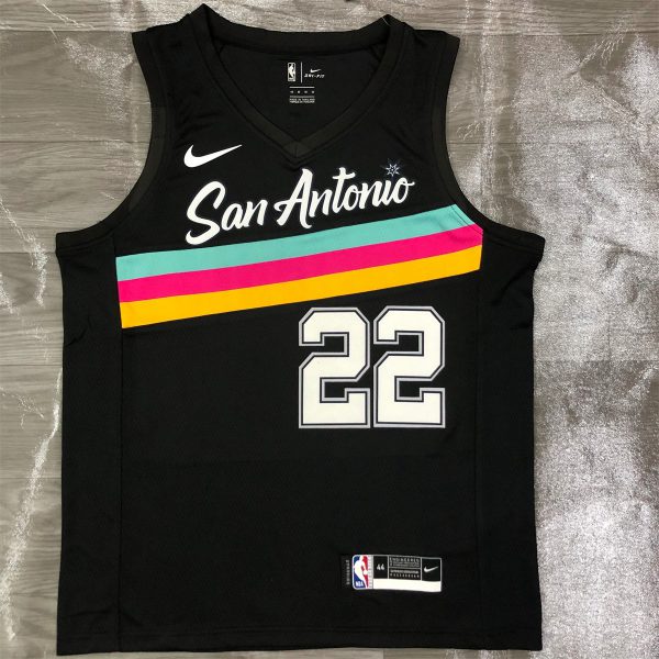 NBA San Antonio Spurs V-Neck Black jersey GAY#22 S-XXL