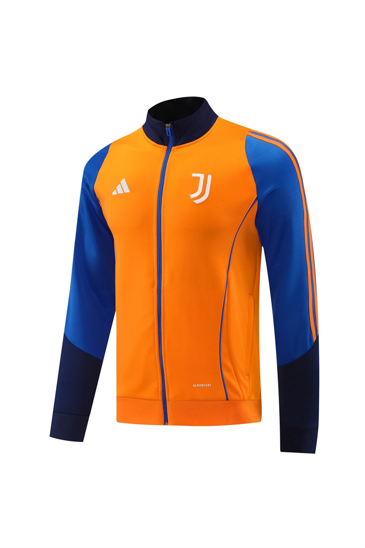 2024 Juventus Orange Jacket Training Suit Set Football Team Shirt Sports Fashion