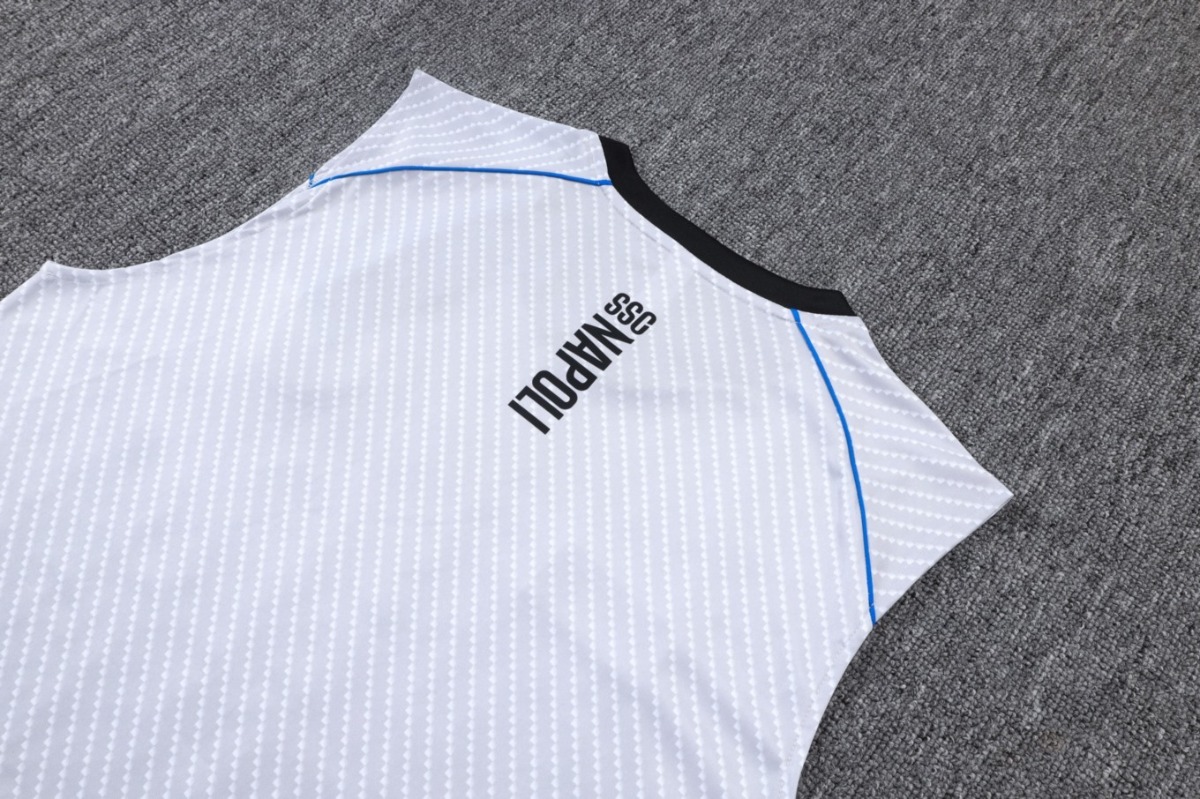 2026 Naples Light gray Training Set Shirt and Shorts