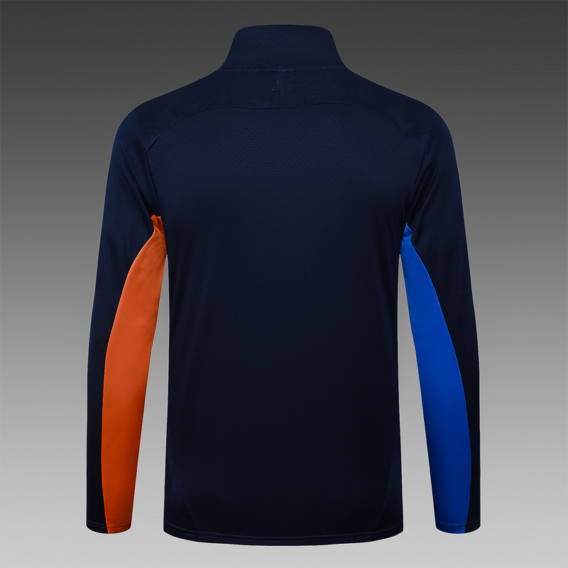 2024/25 Marseilles Royal blue Jacket Training Suit Set Football Team Shirt Sports Fashion