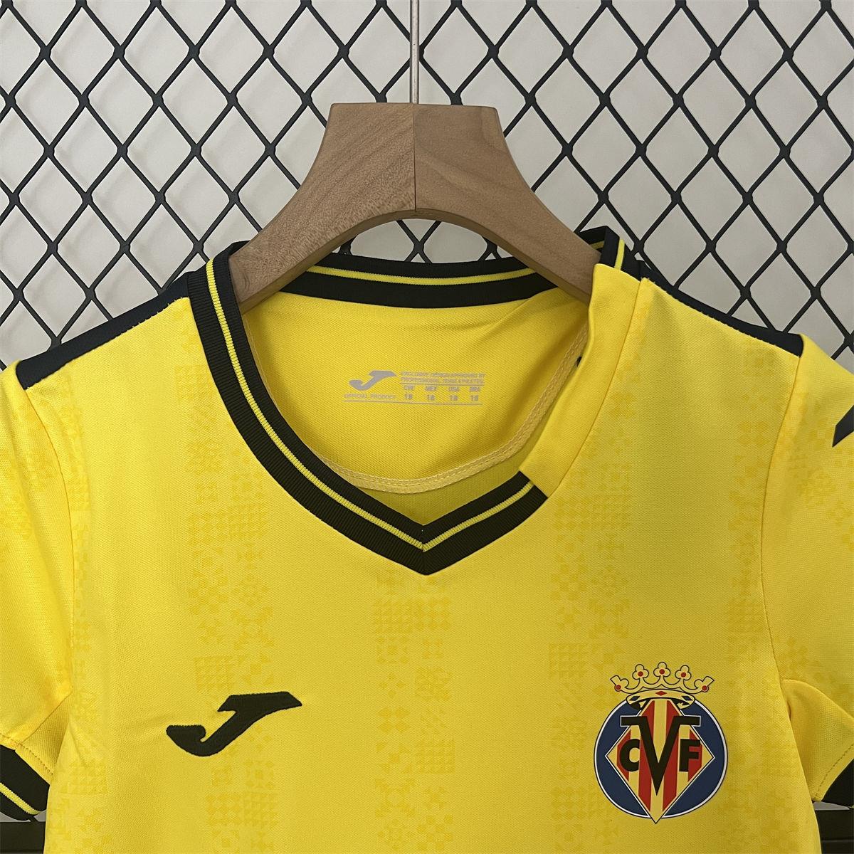 24/25 Kids Villarreal Home jersey Kid Kits Size 16-28