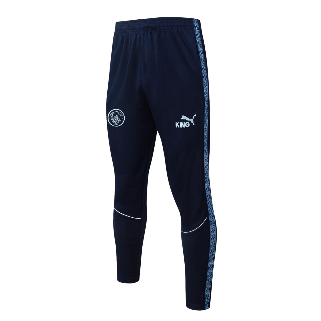 202526 Manchester City Light blue Long-sleeved half-pull training kit Football team kit