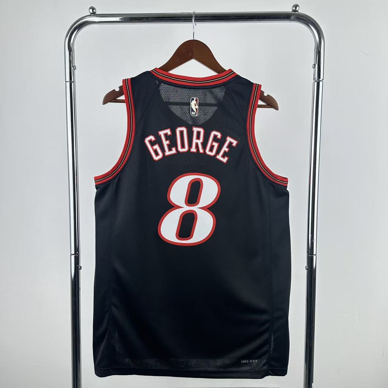 NBA Philadelphia 76ers 2026 Vintage Style Black Jersey GEORGE#8
