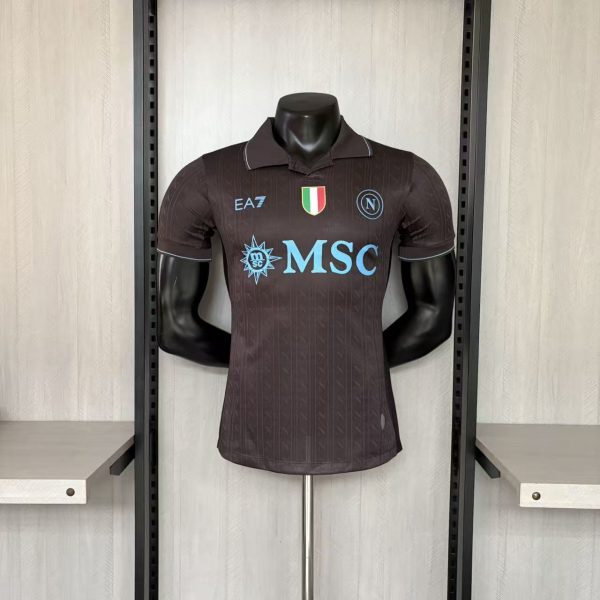 2025/26 Napoli Second Away Black Jersey – Player Version (BALIEJIN Mania Edition Fit)
