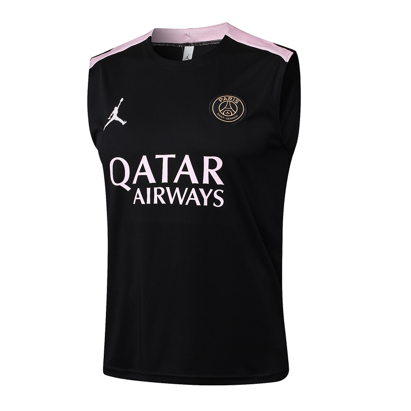 24/25 Paris Black Training Set Shirt and Shorts