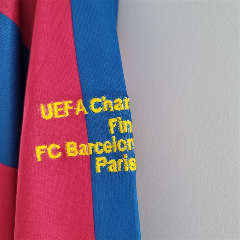 Retro Barcelona 05/06 long sleeve home jersey Fan Version