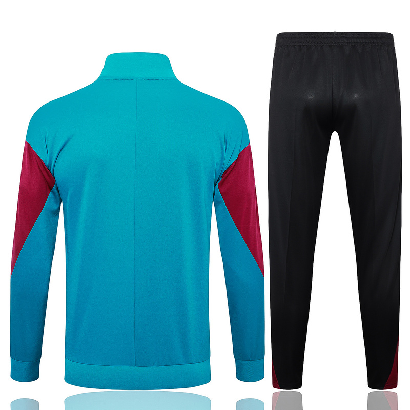 2024/25 Paris Lake blue Jacket Training Suit Set Football Team Shirt Sports Fashion