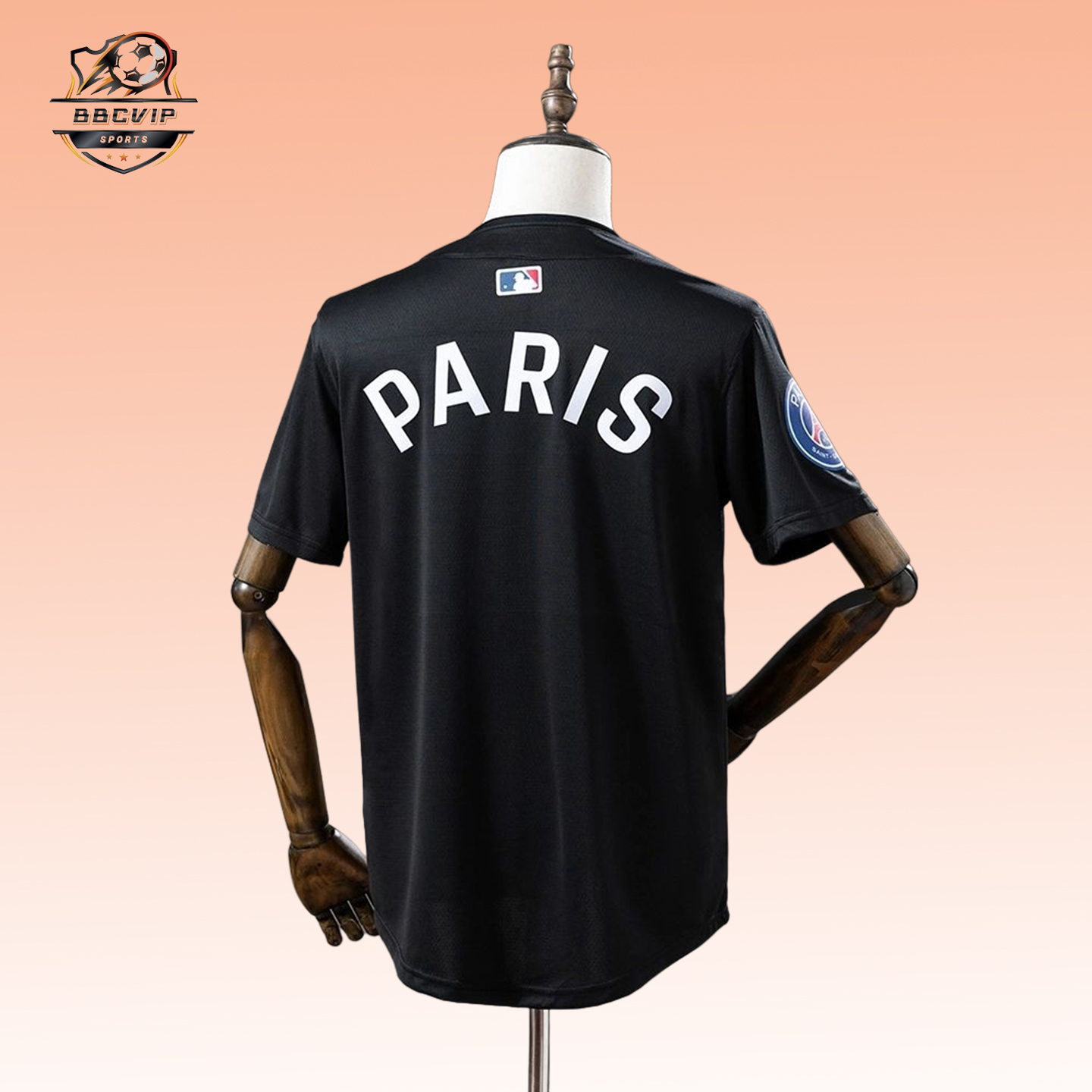 2025/26 PSG US Pack Full-Button Baseball Black jersey Fan version