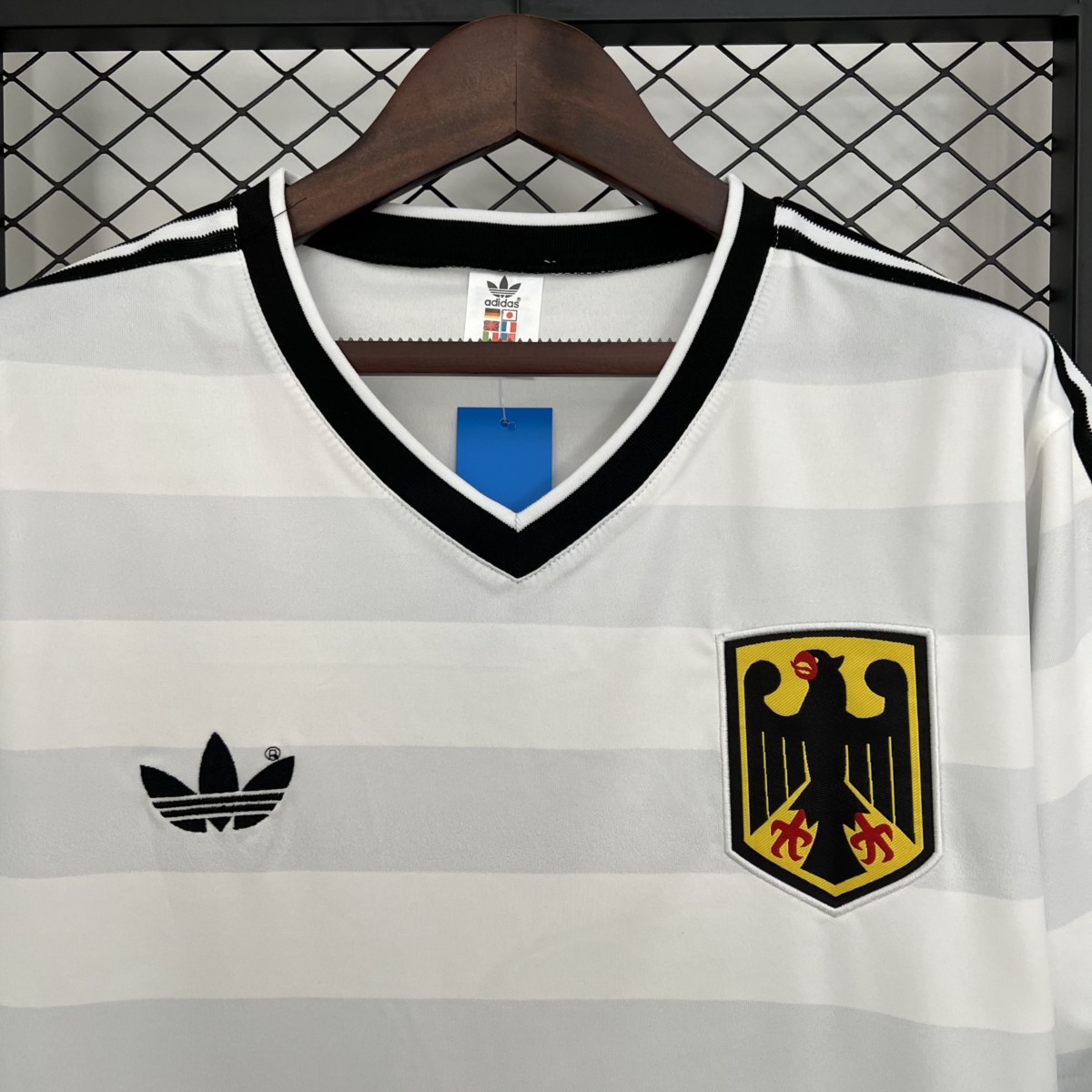 Retro Germany 1984 Home White jersey Fan Version