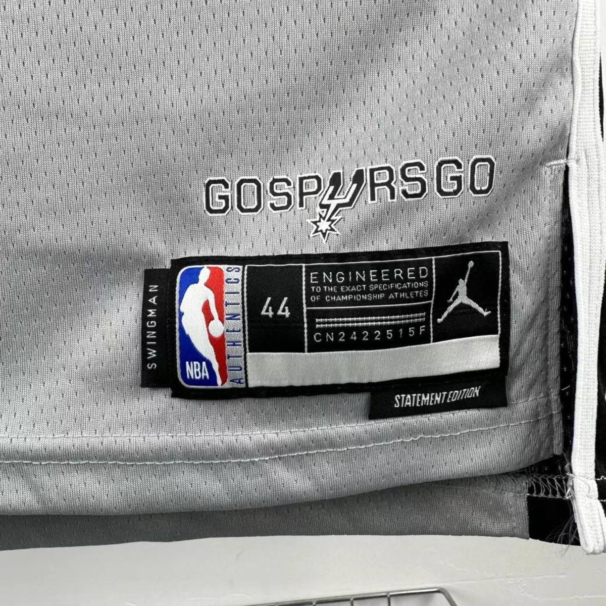 NBA 2026 San Antonio Spurs Grey jersey SOCHAN#10