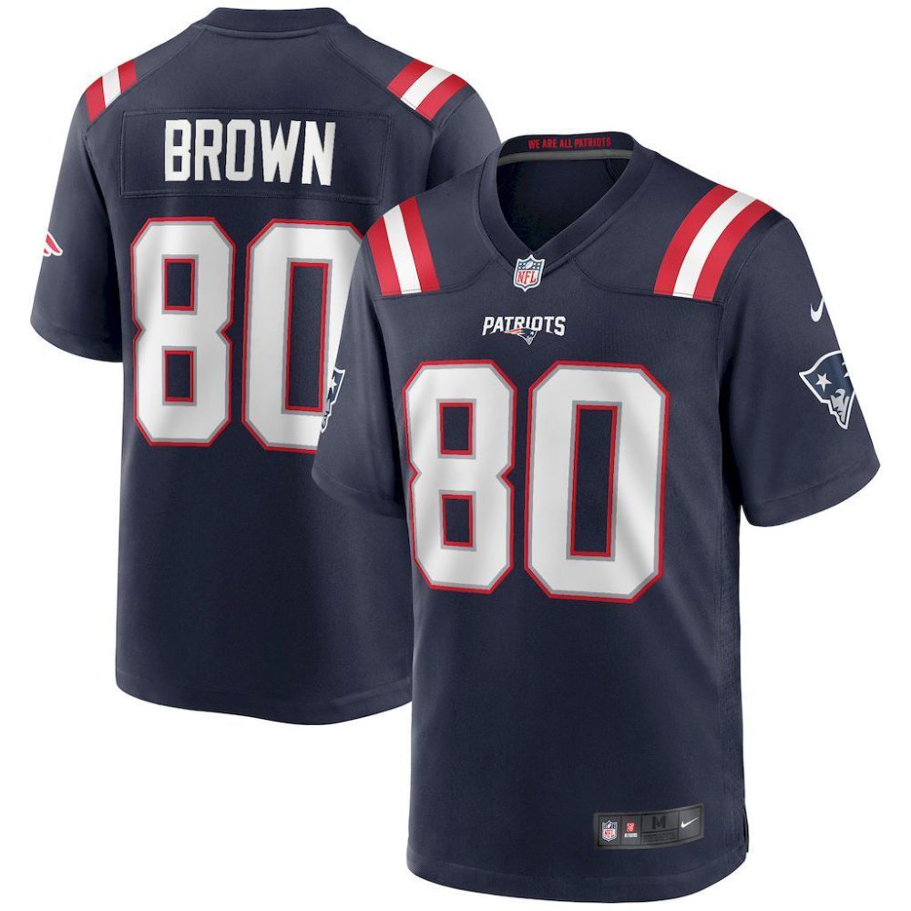 NFL New England Patriots Jeysey BROWN #80