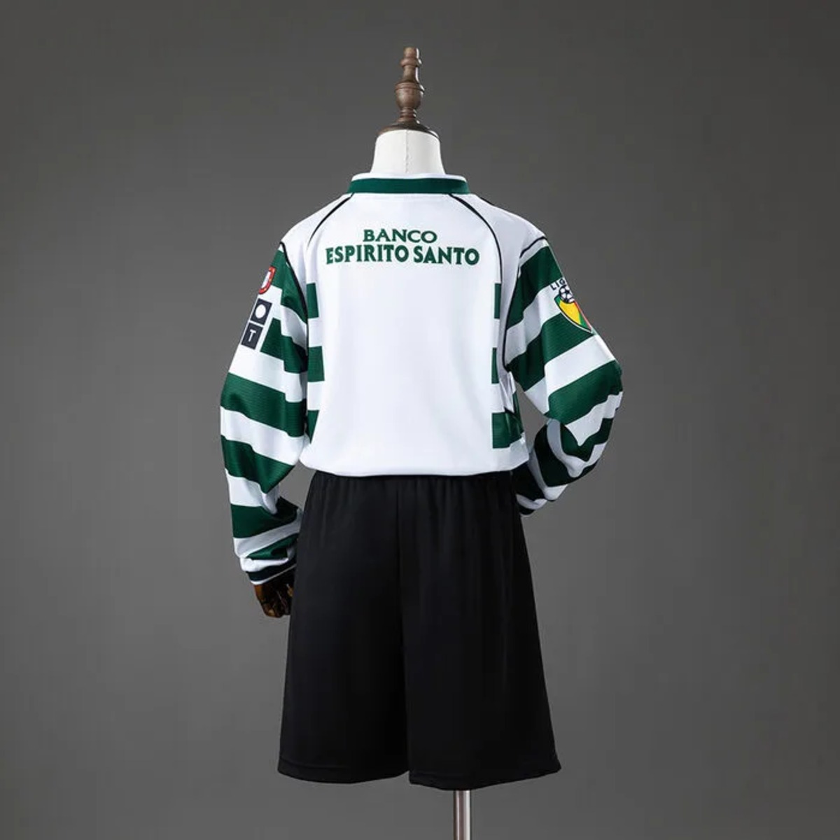 Retro Sporting Lisbon 2001/03 Home Kid Kits Long Sleeve