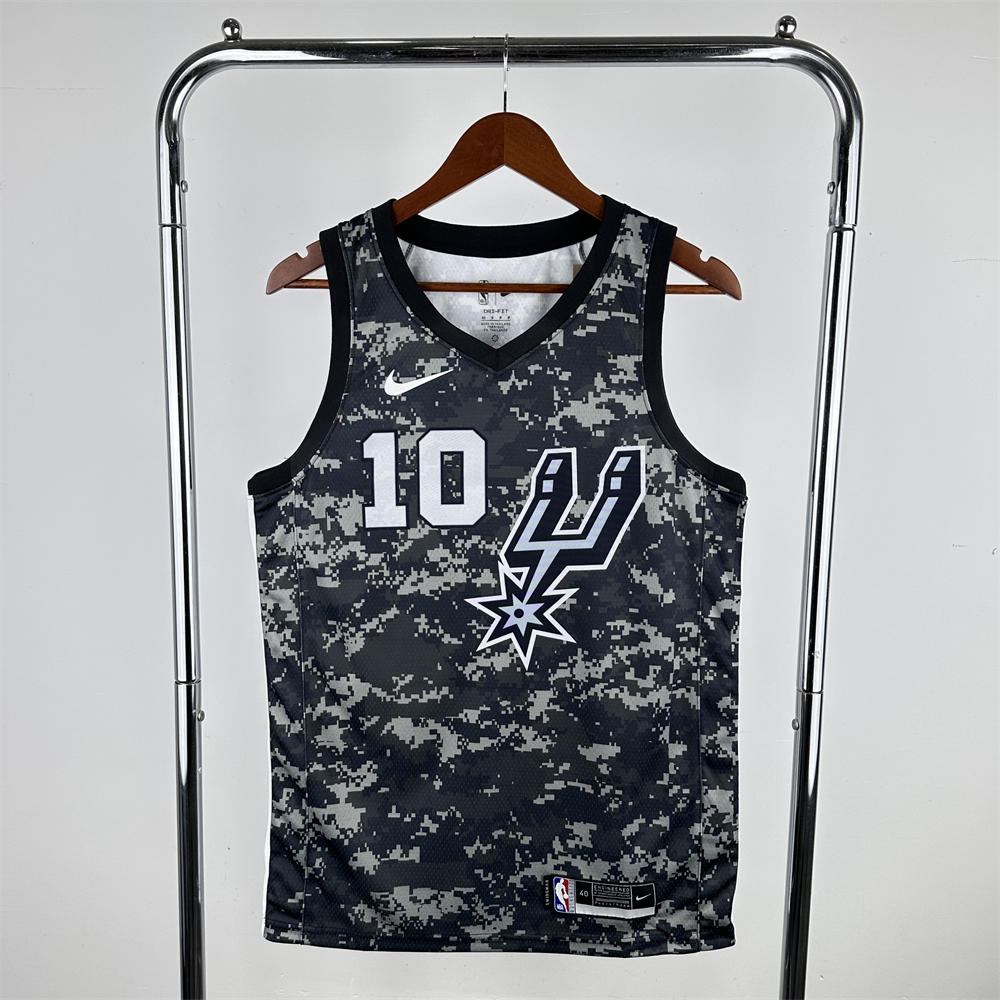 NBA San Antonio Spurs V-Neck Camouflage jersey SOCHAN#10 S-XXL