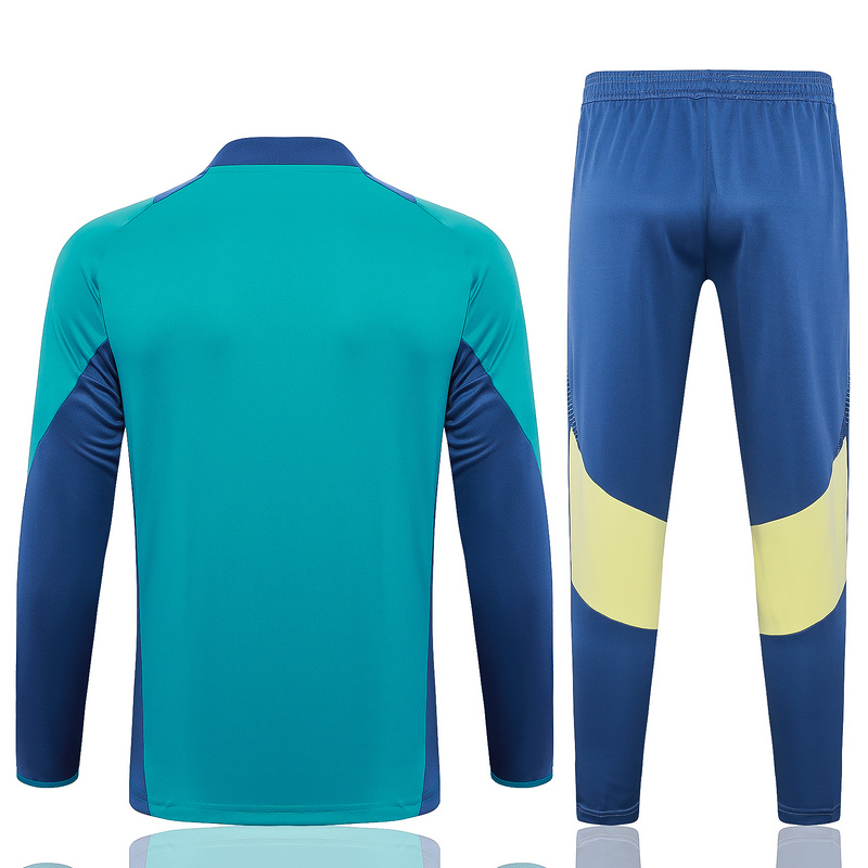 24/25 Ajax Green Long-sleeved half-pull training kit Football team kit