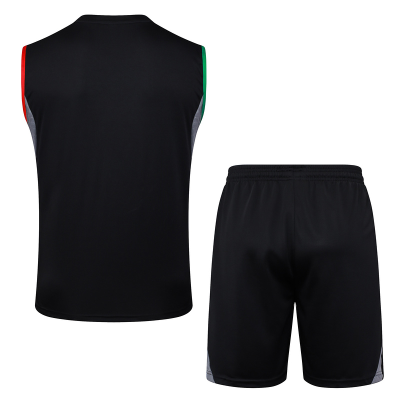 2025/26 Arsenal Black Training Set Shirt and Shorts